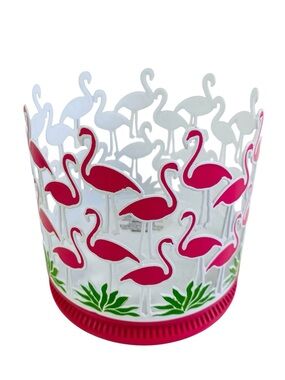 Bath & Body Works Pink Flamingo 3 Wick Candle Holder Sleeve